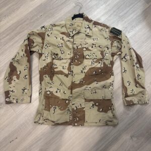 Desert 'chocolate chip' Battle Dress Uniform with 32nd Air Defense Command Patch [Stock No. 8415-01-102-6762]